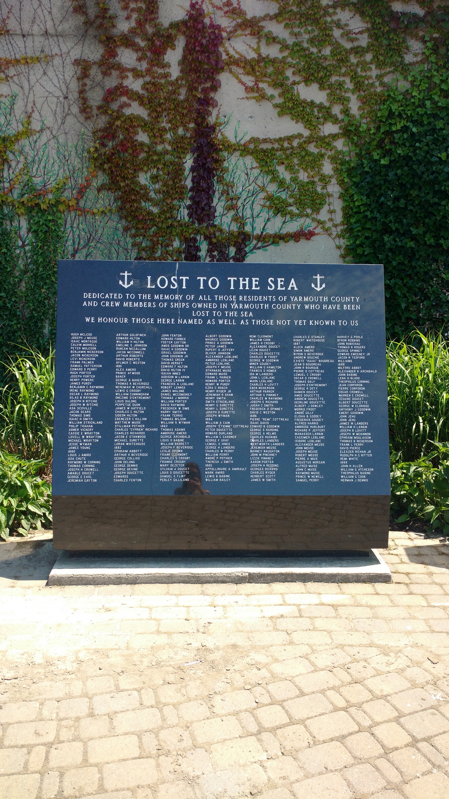 Lost to the Sea Memorial | Yarmouth & Acadian Shores